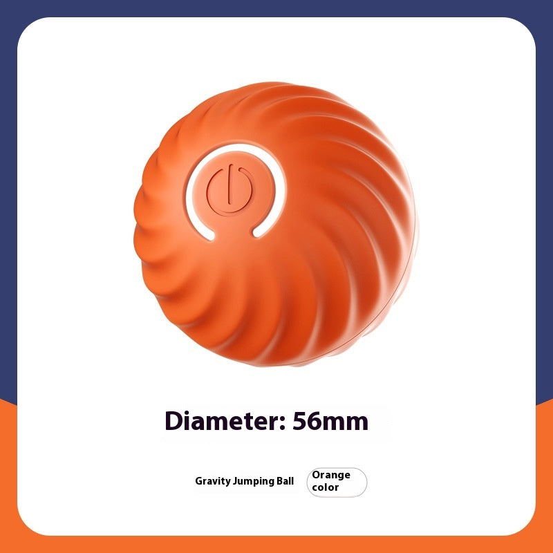 Brinquedo inteligente recarregável para cães com bola de salto por gravidade