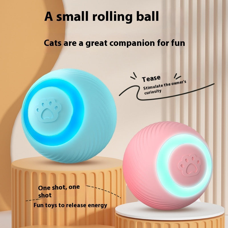 Bola de brinquedo inteligente para gatos, bola rolante recarregável automática, artefato divertido