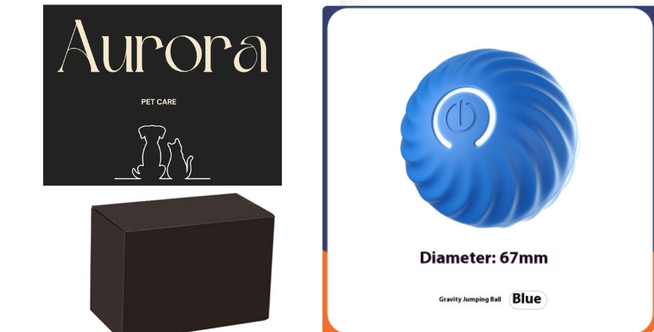 Brinquedo inteligente recarregável para cães com bola de salto por gravidade