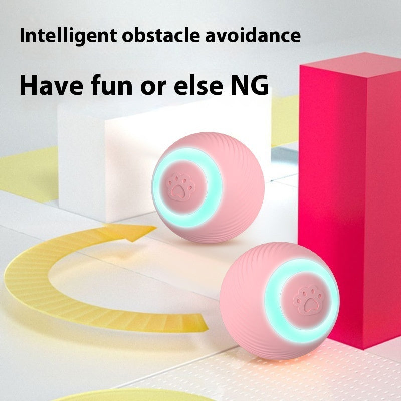 Bola de brinquedo inteligente para gatos, bola rolante recarregável automática, artefato divertido